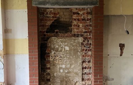 David Strudwick Gallery Image – 9 Fireplace being constructed